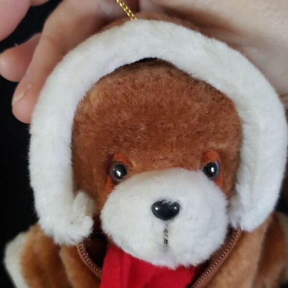 Vintage 1984 Avon Plush Puppy Christmas Tree Ornament w/Original Box - Picture 10 of 15
